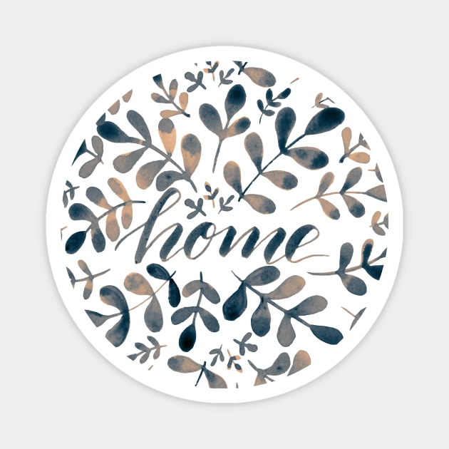 Watercolor home foliage - neutral Magnet by wackapacka